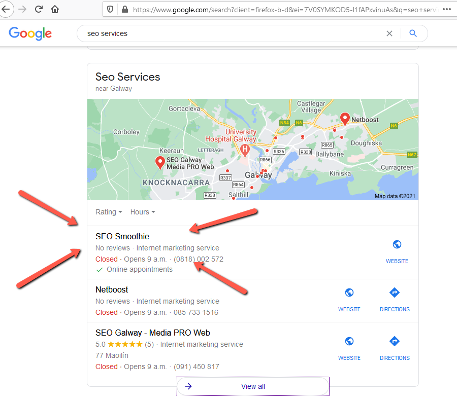 SEO Smoothie Challenge • Google Business SEO Services NO Galway • SEO Company • Ireland