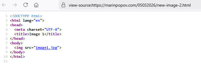 Does Semantics Matter for LLMs - Part 2. Source code page with jpg image.